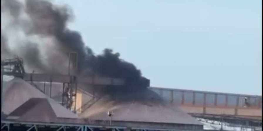 Incêndio no Porto do Itaqui