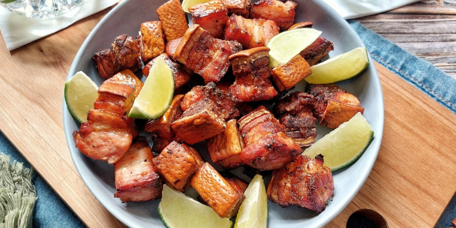 Torresmo na Air Fryer