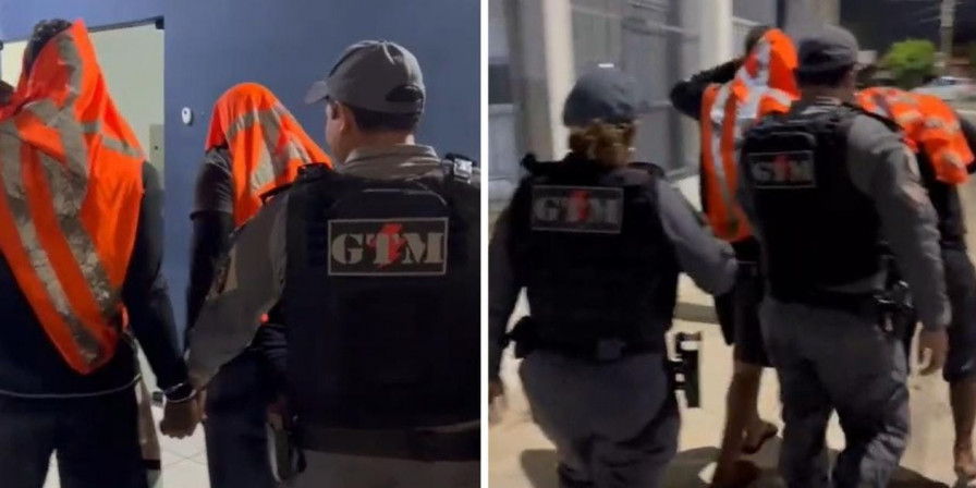 Casal preso com moto roubada