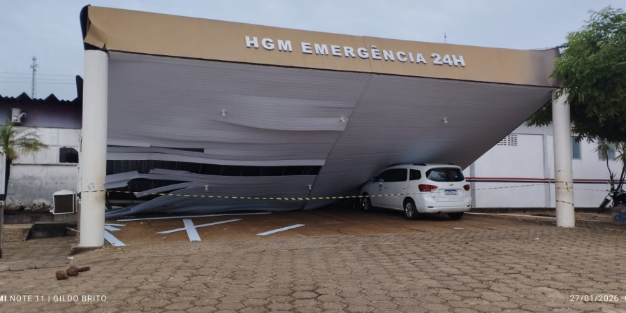 Fachada do Hospital Geral Municipal de Codó desaba
