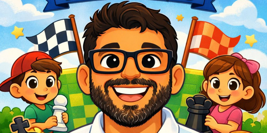 Nicolau Leitão lança e-books de xadrez infantil