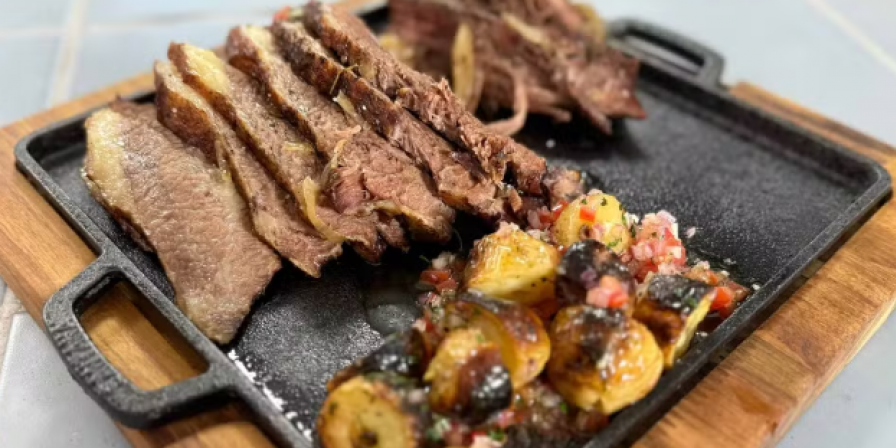 Churrasco com Peito Bovino