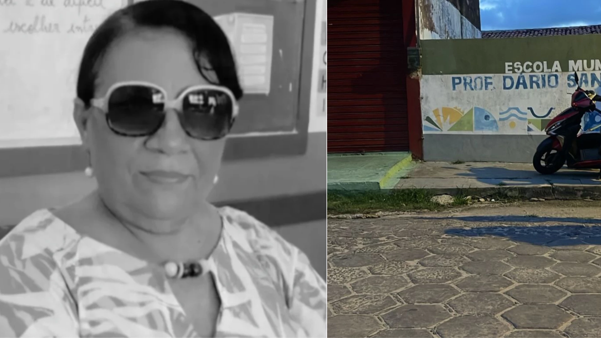 Professora passa mal e morre após tiros em escola. (Foto: Reprodução/Redes sociais)