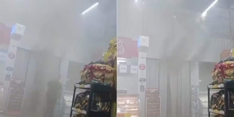 Incêndio em supermercado
