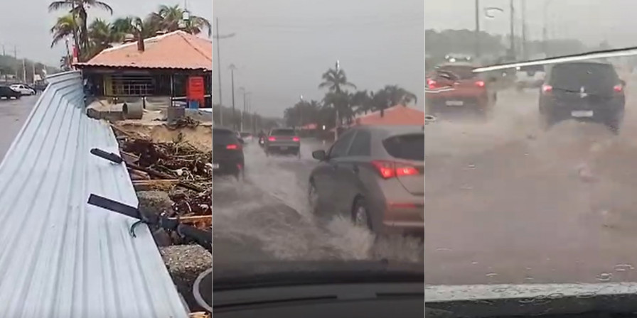 Alagamento na Avenida Litorânea
