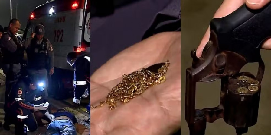 Suspeito é baleado em assalto