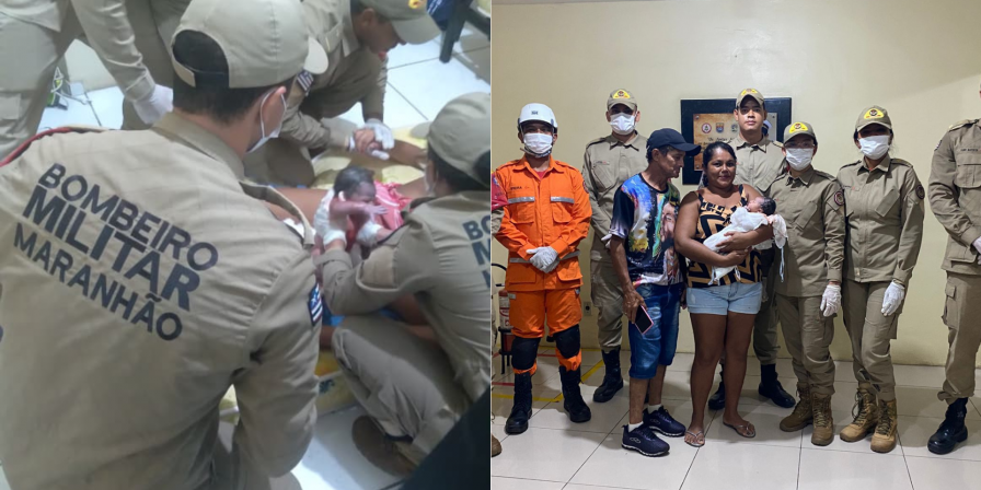 Bebê nasce com ajuda de bombeiros