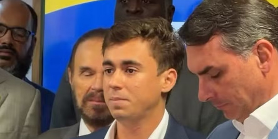 Nikolas Ferreira e Flávio Bolsonaro