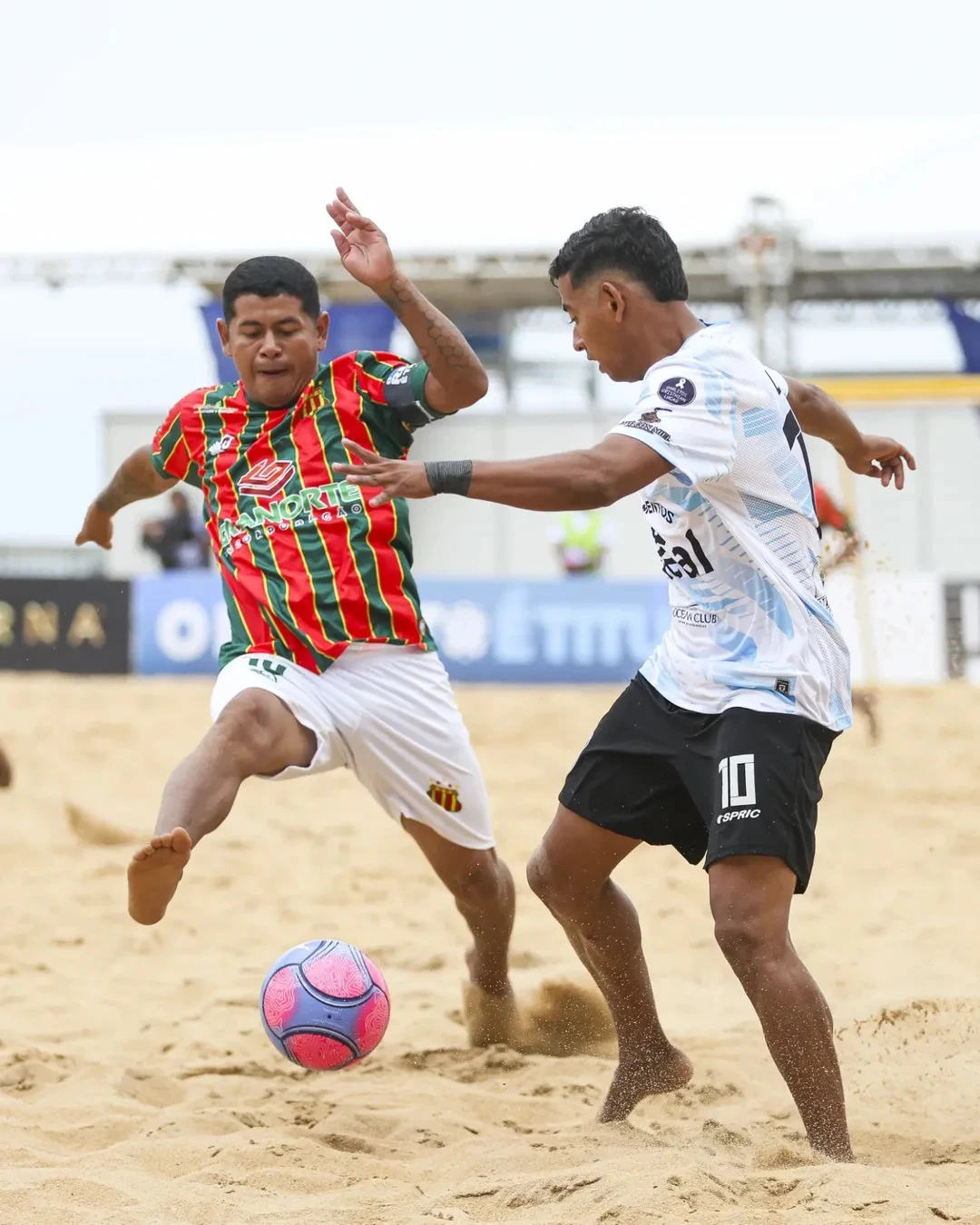 Capitão Datinha na estreia do Sampaio ( Foto - CONMEBOL Libertadores de fútbol playa)