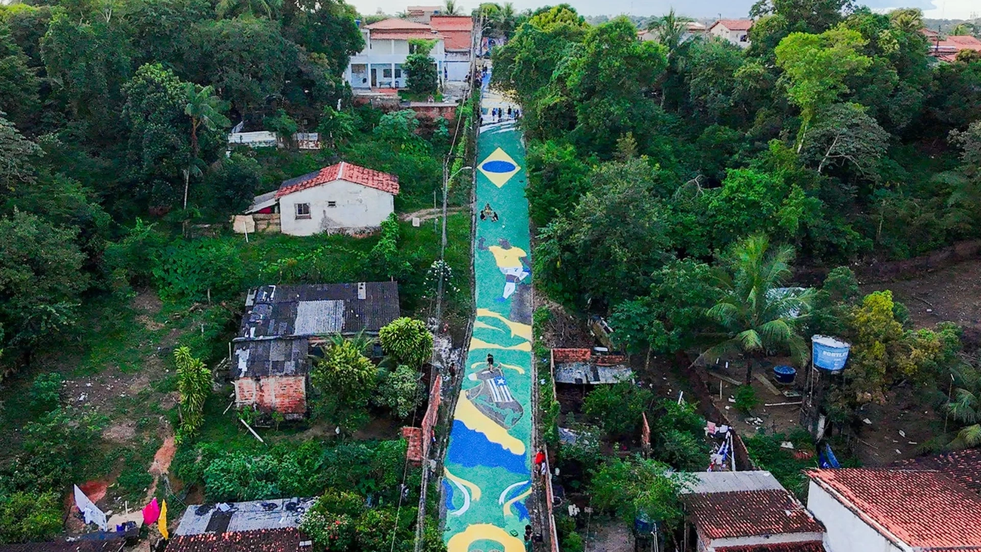 Decoração no tibirizinho tomou conta da rua inteira. (Foto: Jasf Andrade/Sonhos de Quebrada)