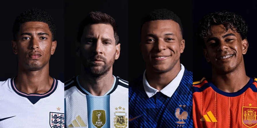 Bellingham, Messi, Mbappé e Yamal são os destaques em suas seleções