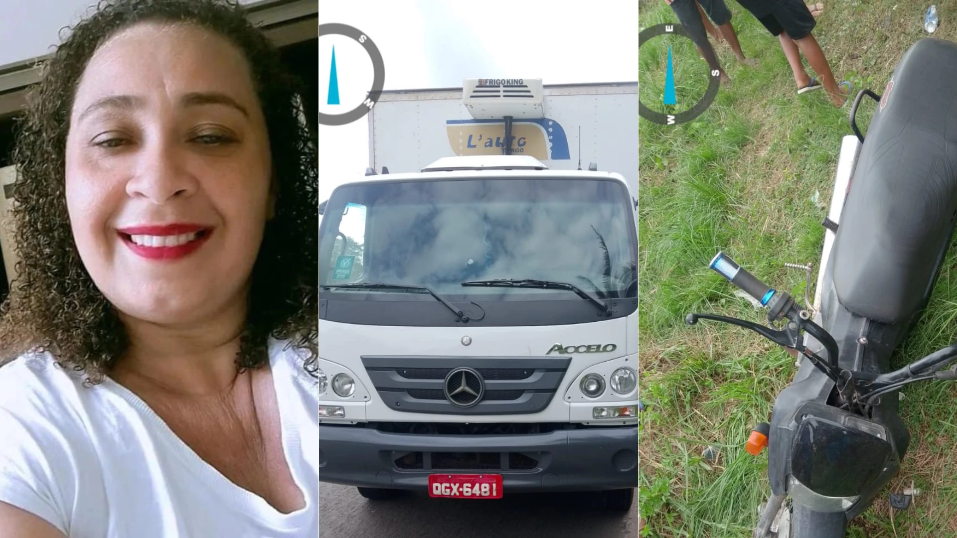 Gilmara Pinheiro Mendonça morreu em acidente entre moto e caminhão na MA-014.