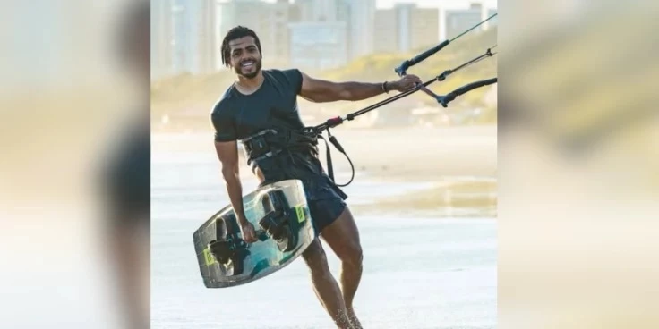 Kitesurfista Alan Wesley, de 29 anos, desapareceu na Praia de São Marcos. Bombeiros retomam buscas marítimas às 6h deste domingo, dia 16.