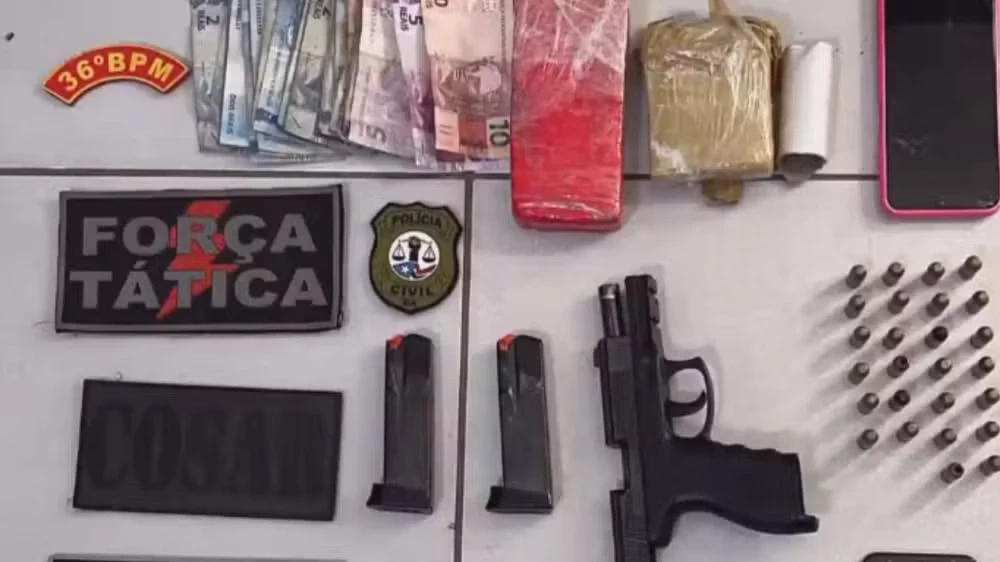 Material apreendido em operação em São João Batista.