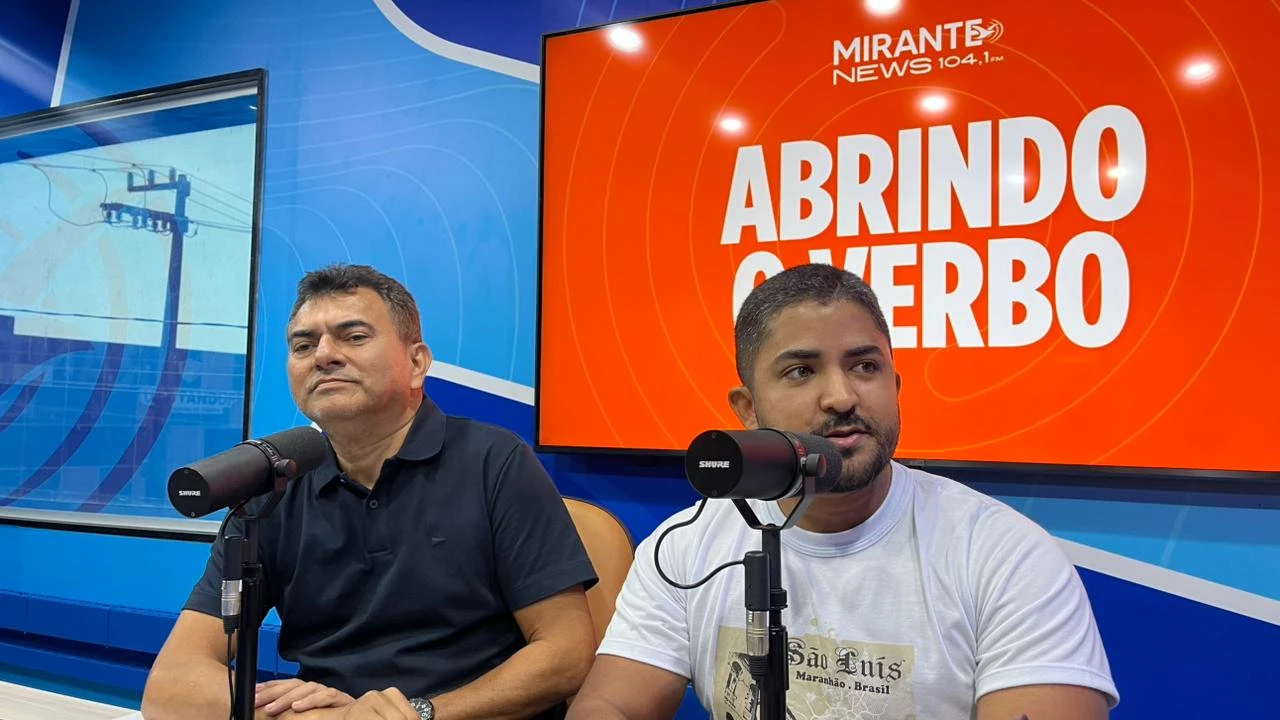 Antonio Noberto e Daniel Lindoso durante entrevista ao Abrindo o Verbo.