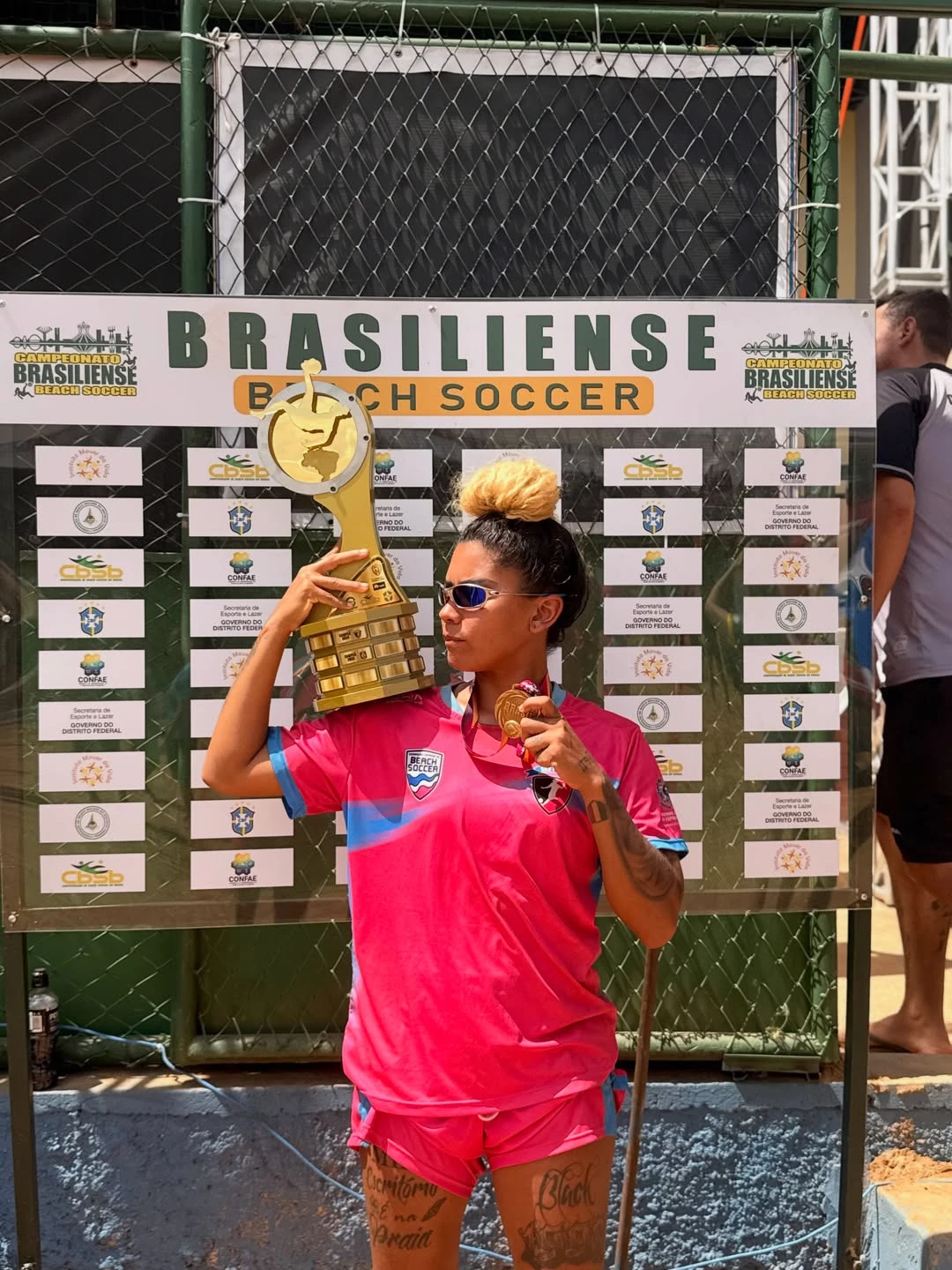 A ala maranhense Adriele Rocha faturou a Supercopa do Brasil de Beach Soccer pelo São Bento.