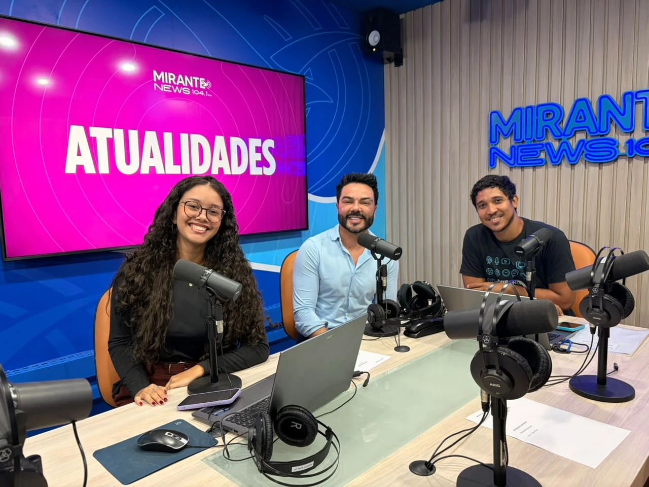 Francisco Catsarini em entrevista ao Atualidades, com Marcelo Rodrigues e Anna Clara Dias