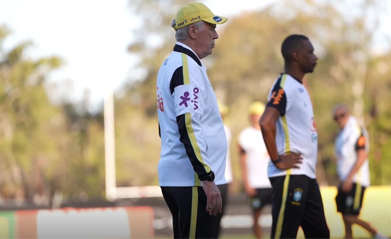 Treino da Seleção Brasileira.