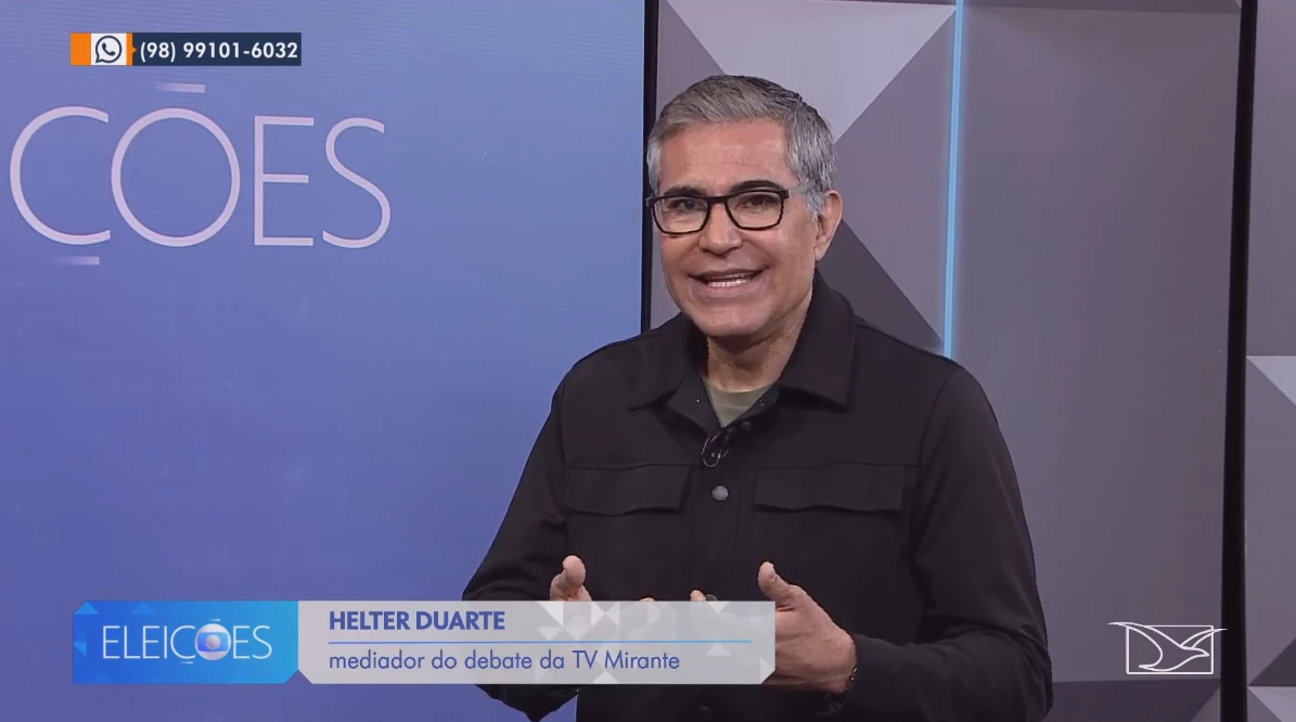 Helter Duarte explica como será o debate da TV Mirante com seis candidatos ao Governo do Maranhão nesta noite.