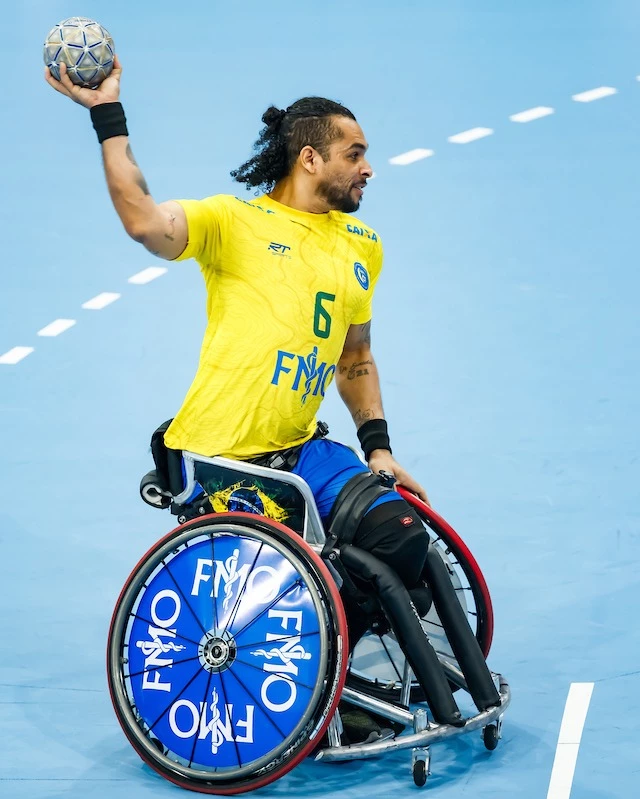 O maranhense Jordean Rodrigues defende a Seleção Brasileira de Handebol em Cadeira de Rodas.