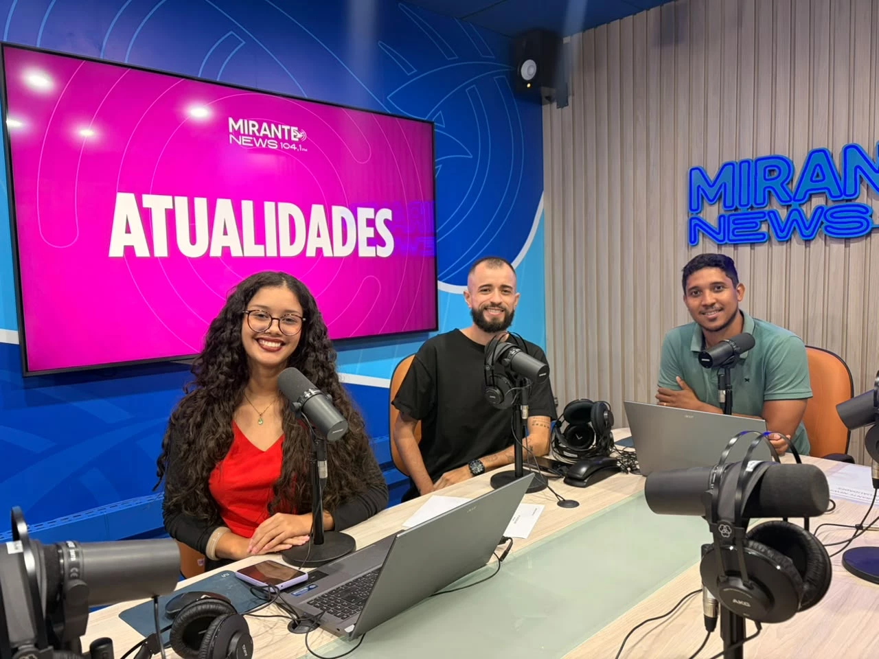 Lucas Alexandre em entrevista a Anna Clara Dias e Marcelo Rodrigues no Podcast Atualidades.