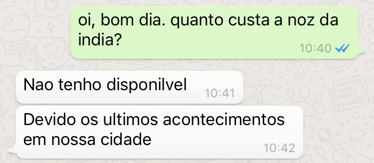 Revendedora diz que produto está indisponível