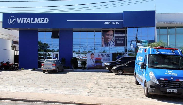 Fachada da Clínica Vitalmed, que tem sede na Av. dos Holandeses