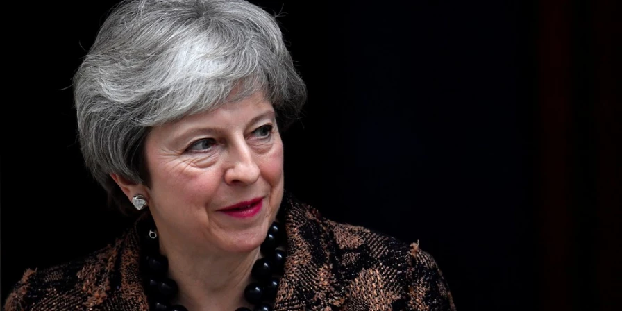 Theresa May, antes de encontro com a líder da Nova Zelândia, Jacinda Ardern, em Londres