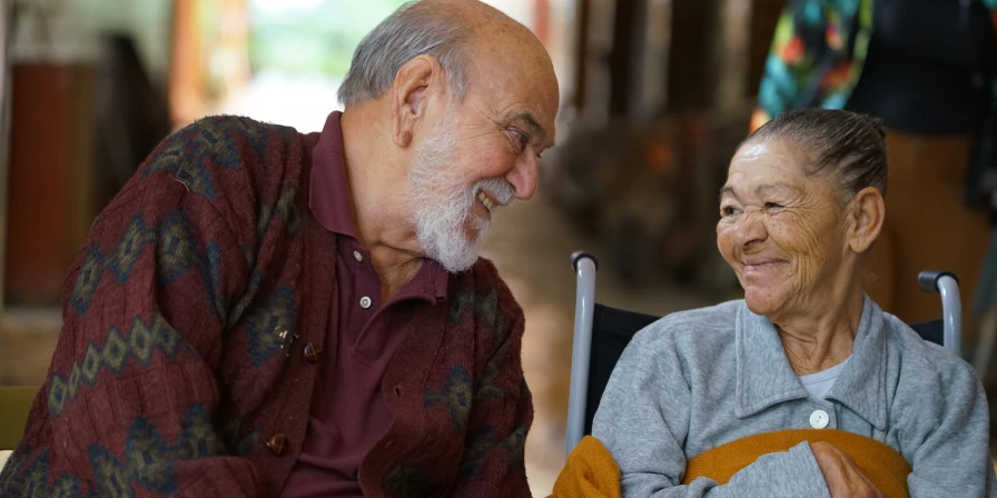 Cena do curta-metragem "A Volta Para a Casa" estrelado por Lima Duarte