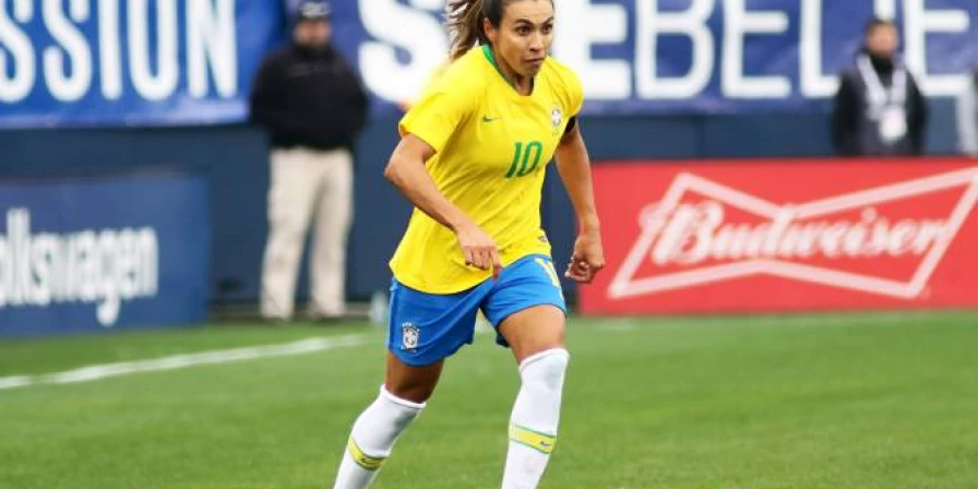 Marta, atacante da Seleção brasileira de futebol feminino.