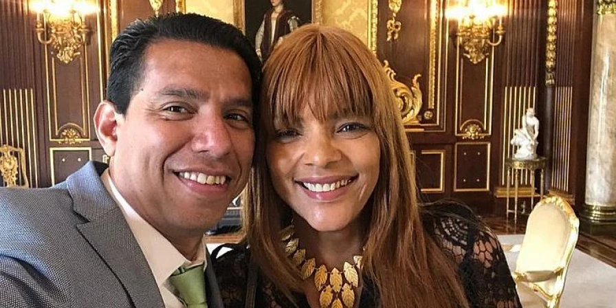 Flordelis, deputada federal (PSD-RJ) e o marido assassinado Anderson do Carmo.