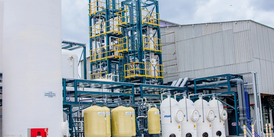 A fábrica terá capacidade produtiva de 12 toneladas de hipoclorito de sódio, ácido clorídrico e soda cáustica