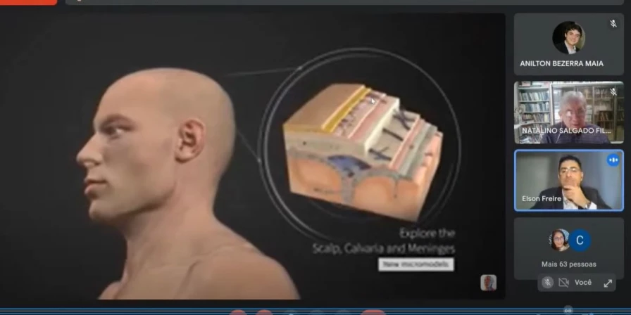 O Complete Anatomy também oferece 1.500 vídeos de conteúdo para o auxílio na compreensão dos temas